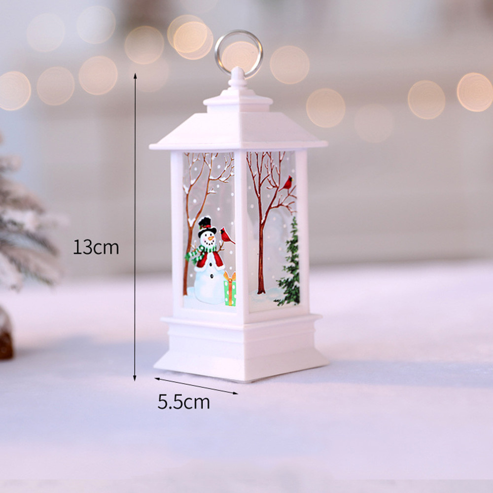 Christmas candle tea light candle cage elk Santa printed candle holder